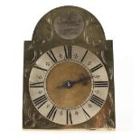 The Henry & Tricia Byrom Collection - a 30-hour single handed brass dial wall clock, circa 1770, the