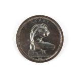 Property of a lady - a George III Royal Academy Award silver medal, with bust by T. Pingo, the
