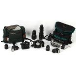 Property of a deceased estate - a quantity of Nikon photographic equipment including a Nikon F100