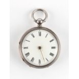The Henry & Tricia Byrom Collection - a George IV silver cased open faced pocket watch, hallmarked