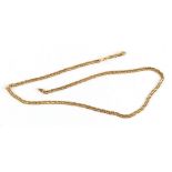 Property of a deceased estate - a modern 9ct gold chain link necklace, 20.1ins. (51cms.) long,