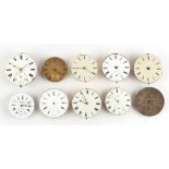 The Henry & Tricia Byrom Collection - a group of ten pocket watch movements including McCabe and