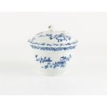 Property of a lady - a collection of early English porcelain - a Worcester blue & white sucrier &