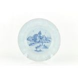 A private collection of English delft and Dutch Delft plates - an 18th century English blue &