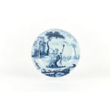 A private collection of English delft and Dutch Delft plates - an 18th century English blue &