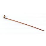 Property of a deceased estate - an early 20th century golf club walking stick, stamped 'J
