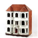 Property of a lady - a large doll's house, unfurnished, approximately 52ins. (132cms.) high,