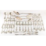 Property of a lady - an early 20th century Danish silver forty-eight piece cutlery set,