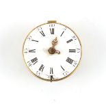 The Henry & Tricia Byrom Collection - an 18th century verge pocket watch movement by Brounker Watts,