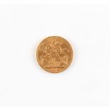 Property of a lady - gold coin - a 1913 George V gold full sovereign, London mint.