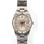 Property of a gentleman - a gentleman's Rolex Oyster Perpetual Date stainless steel cased