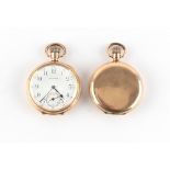 The Henry & Tricia Byrom Collection - two Waltham gold plated pocket watches, one hunter cased,