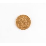 Property of a lady - gold coin - a 1910 Edward VII gold full sovereign.