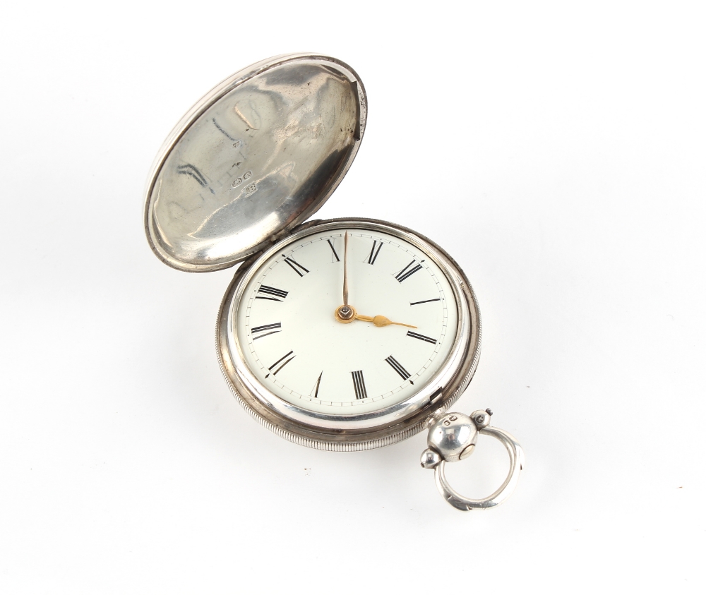 The Henry & Tricia Byrom Collection - a 19th century silver full hunter cased pocket watch, the