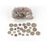 Property of a lady - coins - a bag containing assorted GB silver coinage including a 1700