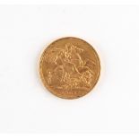 Property of a lady - gold coin - a 1901 Queen Victoria gold full sovereign.