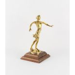 Property of a deceased estate - an early 20th century dancing girl car mascot, signed T. Schinko,