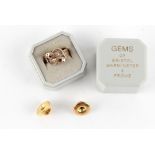 Property of a gentleman - an unmarked gold (tests 9ct) twin snake ring, approximately 3.7 grams,