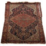Property of a gentleman - a very finely woven antique Isfahan or Senneh rug, 19th century or