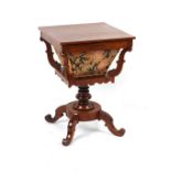 Property of a deceased estate - an early 19th century rosewood sewing table or work table, 20.