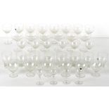 Property of a deceased estate - a quantity of assorted glassware, including Rosenthal frosted