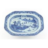 Property of a lady - a late 18th century Chinese Qianlong period blue & white exportware serving