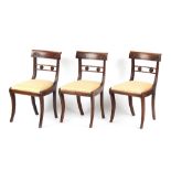 Property of a deceased estate - a set of three early 19th century Regency period mahogany side