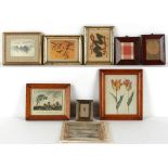Property of a deceased estate - a group of eight small framed & glazed decorative prints, the