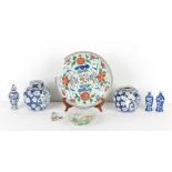 Property of a lady - a group of seven Chinese porcelain items, 18th century & later, the damaged