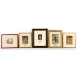 Property of a lady - a group of five Baxter prints, titles include 'So Nice', 'The Late Duke of