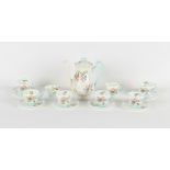 Property of a lady - a Shelley 'Wild Flowers' 13668 pattern 15-piece coffee set, complete for six