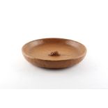 Property of a deceased estate - Robert 'Mouseman' Thompson of Kilburn - an English oak fruit bowl,