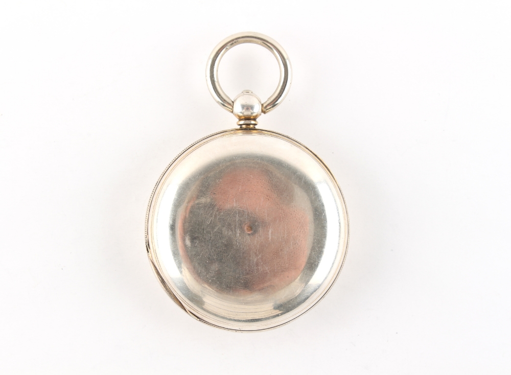 The Henry & Tricia Byrom Collection - a mid 19th century silver hunter cased pocket watch, with gilt - Image 4 of 4