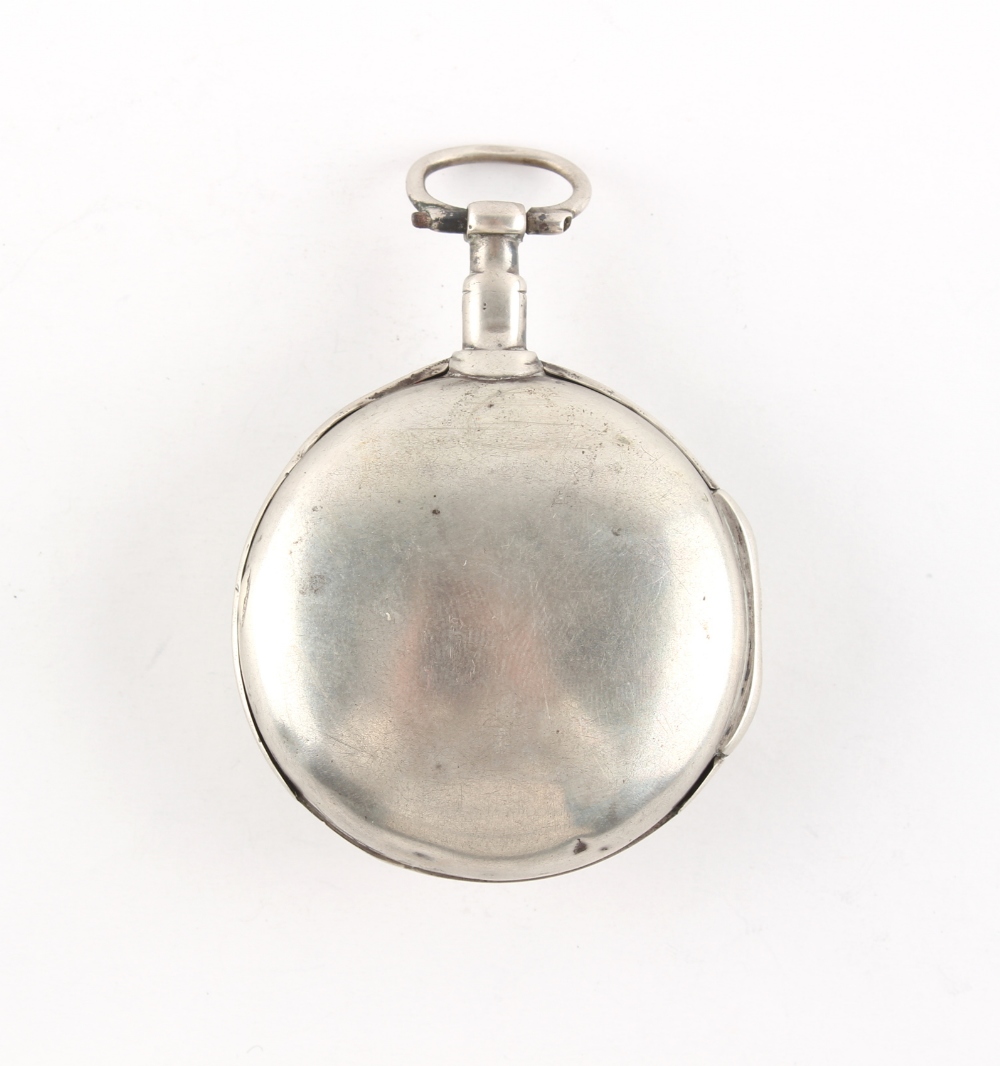 The Henry & Tricia Byrom Collection - a late 18th century French silver consular cased pocket watch, - Image 3 of 3