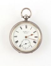 The Henry & Tricia Byrom Collection - a J.W. Benson 'The Ludgate Watch' silver cased lever pocket