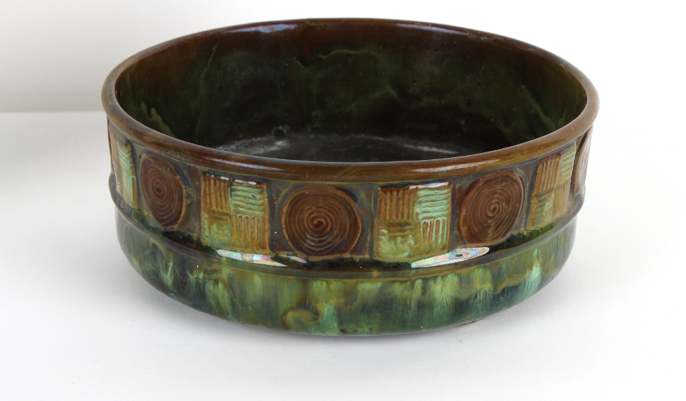 Property of a deceased estate - Dr. Christopher Dresser for Linthorpe Pottery - a shallow bowl, - Image 2 of 3