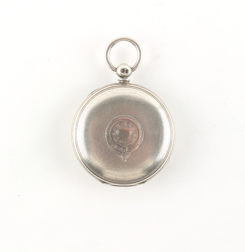 The Henry & Tricia Byrom Collection - a Victorian silver hunter cased pocket watch, the movement - Image 2 of 4