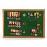 Property of a deceased estate - military medals - a quantity of military medals including three