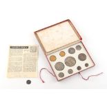 Property of a lady - coins - a 1902 Edward VII eleven coin matt proof set or specimen set, including