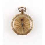 The Henry & Tricia Byrom Collection - an early 19th century base metal open faced pocket watch,