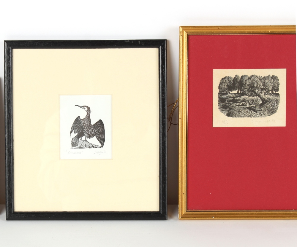 Property of a gentleman of title - a group of seven framed wood engravings, the artists including - Image 2 of 4