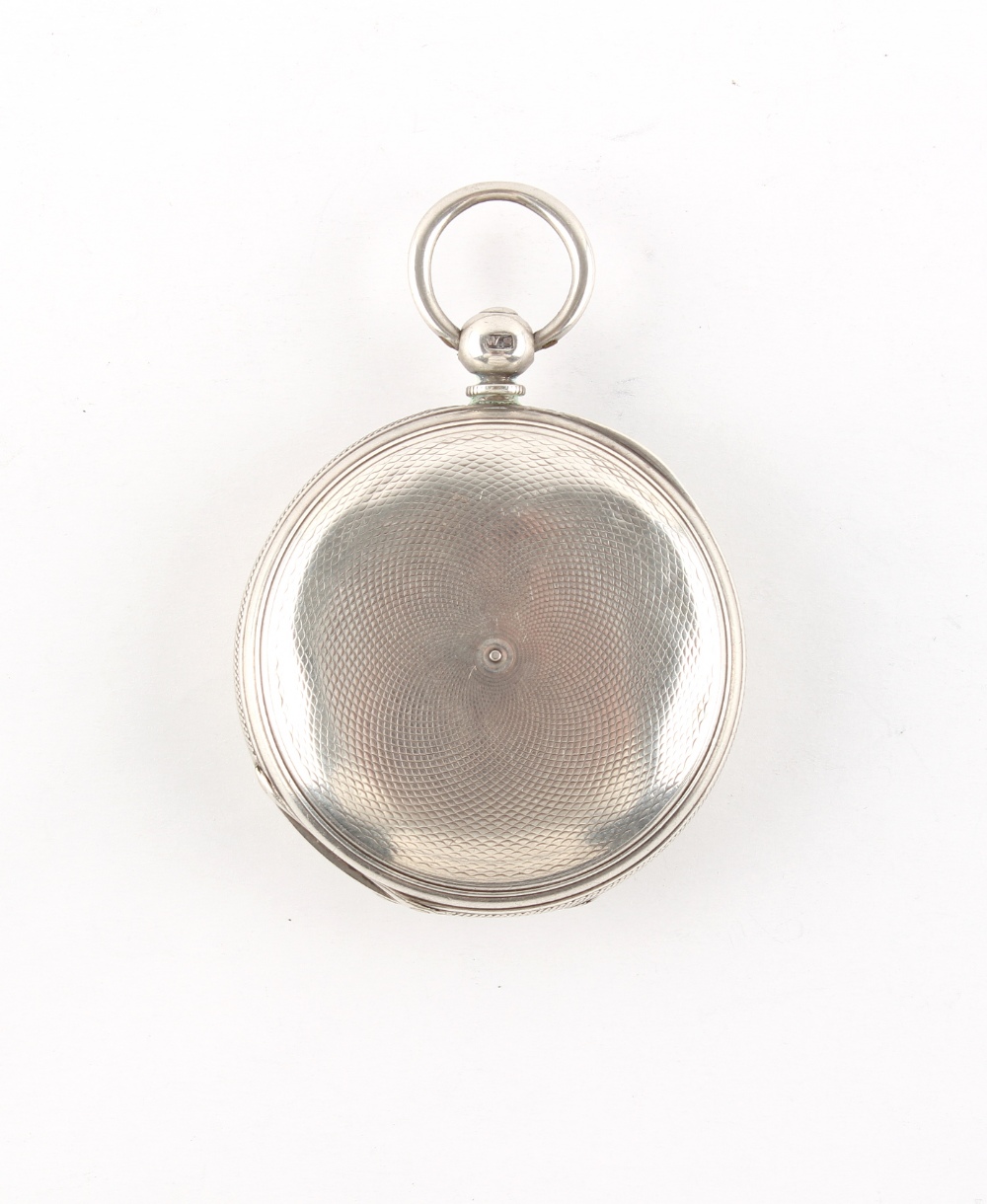 The Henry & Tricia Byrom Collection - a Victorian silver hunter cased pocket watch, the movement - Image 4 of 4