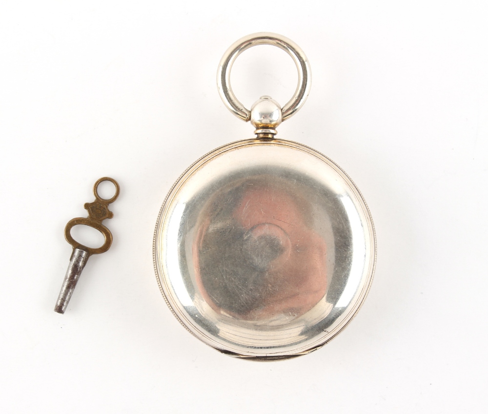 The Henry & Tricia Byrom Collection - a mid 19th century silver hunter cased pocket watch, with gilt - Image 2 of 4