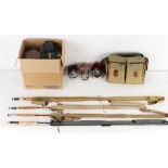 Property of a deceased estate - a quantity of fly fishing tackle including a Hardy Glen Cassley cane