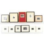 Property of a gentleman of title - a group of seven framed wood engravings, the artists including