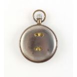The Henry & Tricia Byrom Collection - a Swiss Rocar Tortoise digital pocket watch, circa 1900,
