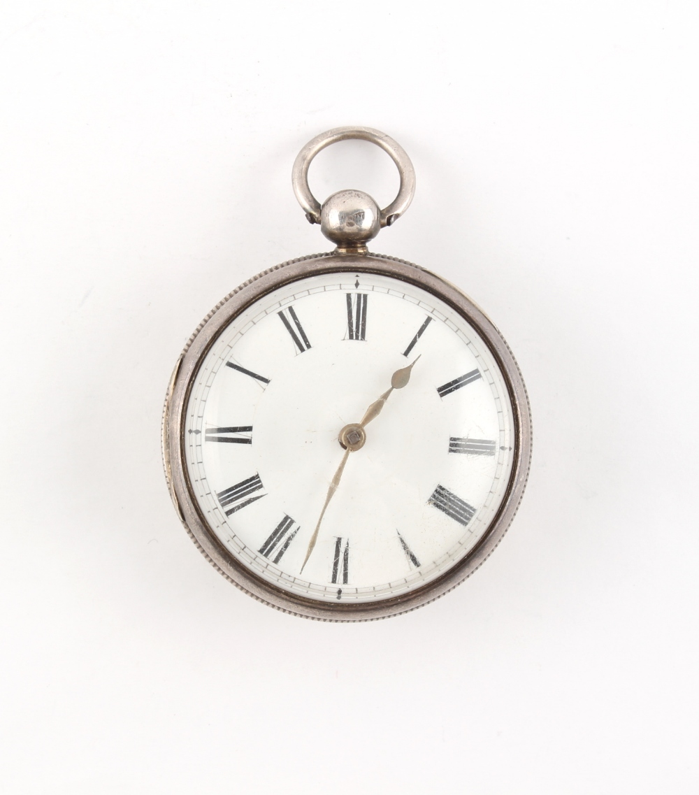 The Henry & Tricia Byrom Collection - a George IV silver open faced pocket watch, the fusee movement
