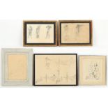 Property of a gentleman - Astrid Zydower (1930-2005) - FIGURAL STUDIES - pencil sketches, the larger