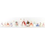 Property of a deceased estate - a collection of 13 Royal Doulton figures including Stayed at Home (