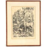 Property of a gentleman of title - after Albrecht Durer - Saint Hubert - print, probably